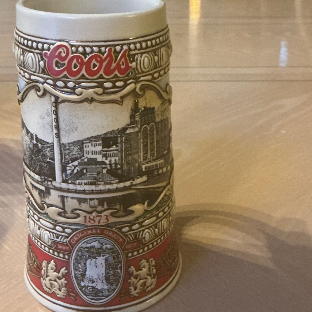 Coors Ceramic Beer Stein 1988